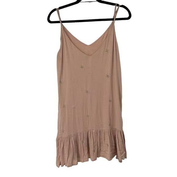 Storia Dusty Pink Gold Star Mini Dress